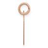 Black Bow Jewelry 14k Rose Gold Engravable Heart Disc Charm or Pendant, 13mm - 2 of 4