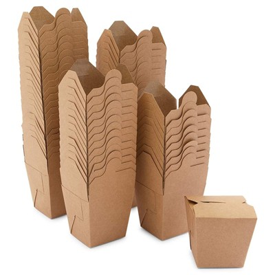 Stockroom Plus 60 Pack Small Take Out Boxes, Mini Kraft Paper To Go Food Containers (8 oz)