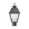 Livex Lighting Mansfield 2 - Light Post Light in  Charcoal - 4 of 4