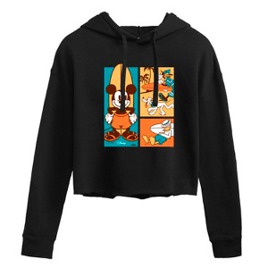Women's - Disney - Mickey & Friends Cropped Graphic Hoodie - 1 of 3