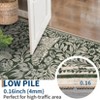 Modern Washable Area Rug, Soft Tiger Print Throw Carpet with Non Slip Backing, Low Pile Stain Resistant Floor Cover Indoor for Home - 4 of 4