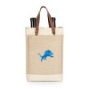 NFL Detroit Lions Pinot Jute Insulated Wine Bag - Beige - 2 of 4