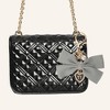 Unique Bargains Fabric Bow Handbag Charms Keychains 1 Pc - 2 of 4