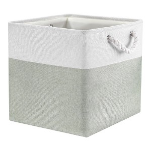 REGALWOVEN Square Fabric Collapsible Storage Basket Bin with Handle for Shelves Closet - 1 of 4