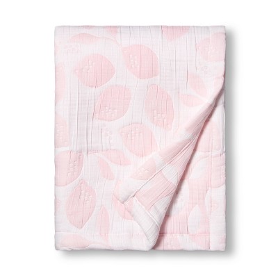 pink muslin blanket