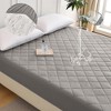 SEVOBAL Mattresses Diamond Grid Ultrasonic Waterproof Mattress Protector Mattress Pad Size F, Gray, 54"*75"*8" - 3 of 4