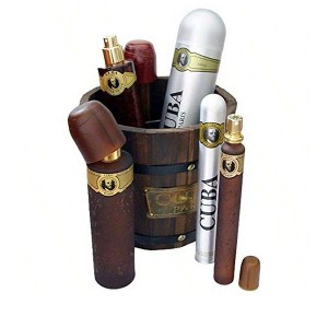 Cuba Gold by Cuba for Men - 4 Pc Gift Set 3.3oz EDT Spray, 1.17oz EDT Spray, 6.6oz Deodorant Spray, 3.3oz After Shave, Buckett - 1 of 3