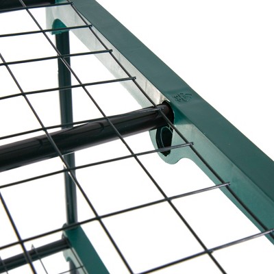 Clear PVC 4-Tier Outdoor Mini Greenhouse with Steel Frame