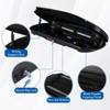Hard Shell Roof Top Cargo Carrier, 17/17.7 Cu Ft Waterproof Lockable Storage Box for SUV, Truck and Van - 4 of 4