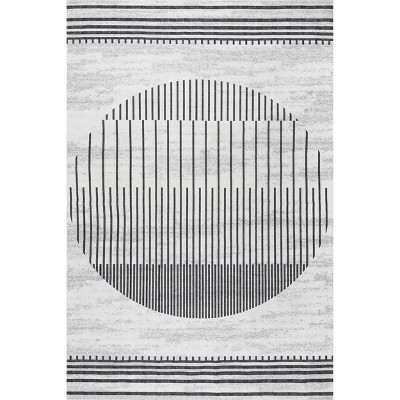 nuLOOM Modern SpinClean Machine Washable Stain-Resistant Area Rug