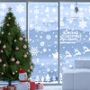 Unique Bargains Christmas Decorations for Windows and Home Christmas Window Clings Party Supplies White 1 Set - 2 of 4