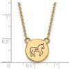 Black Bow Jewelry 14k Yellow Gold Plated Sterling Silver Delta Phi Epsilon Greek Life Necklace 18 Inch - 2 of 4