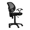 Ridstar Swivel Armchair with Wheels-Black - 4 of 4