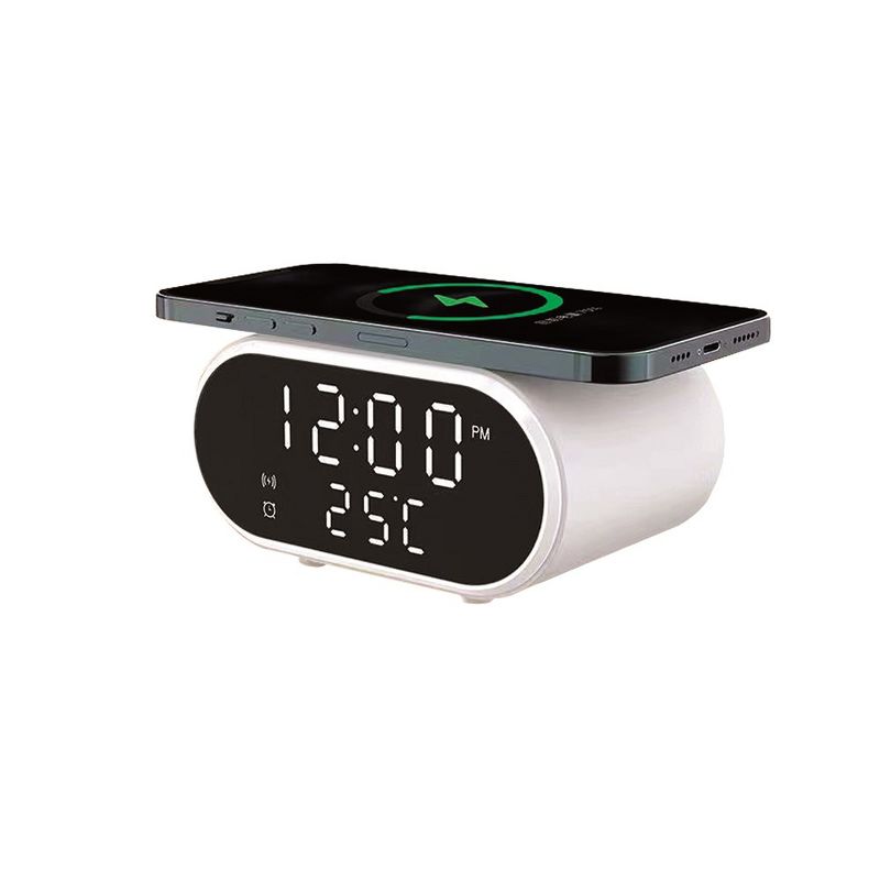 ZTECH Wireless Charger Clock for iPhone and Samsung Galaxy, 3 of 4