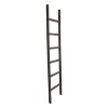 Storied Home Wood Blanket Ladder Black: Fir Wood 6-Rung Decorative Wall Ladder, No Assembly Required - 4 of 4