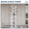 7 Tier Rotating Shoe Rack Tower, Free Standing Spinning Shoes Organizer, 360°Revolving Vertical Spinning Shoe Display, for Entryway - 3 of 4