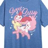 Tasty Peach Berri-Kai Sweet & Sassy Crew Neck Short Sleeve Blue Heather Women's Night Shirt - 2 of 2