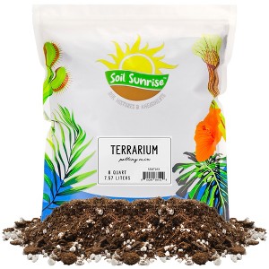 Soil Sunrise Terrarium Potting Soil Mix, w/ Blended Filtering Charcoal for Terrariums - 1 of 4
