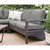 Leisure Made Augusta 5pc Wicker Sectional in Gray Fabric - 3 of 4