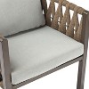 Sapphtopaz 2-Pieces Outdoor Dining Chairs Modern Outdoor Chair with Arms, Metal Frame for Poolside, Patio, Lawn, Backyard - 2 of 4