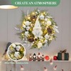 Christmas Wreath, Artificial Christmas  Wreaths, Xmas Wreath with Pine Cone and Berries, Xmas Decorations for Windows, Wall, Mantel,  Front Door - 4 of 4