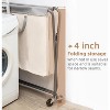 160L Collapsible Laundry Hamper with Wheels, Rolling Laundry Basket, Heavy Duty Laundry Sorter with Removable Bag - 4 of 4