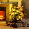Tangkula 24"Mini  Tabletop Christmas Tree Pre-Lit Artificial Spruce Decoration w/ 35 LED Lights and Timer - 3 of 4