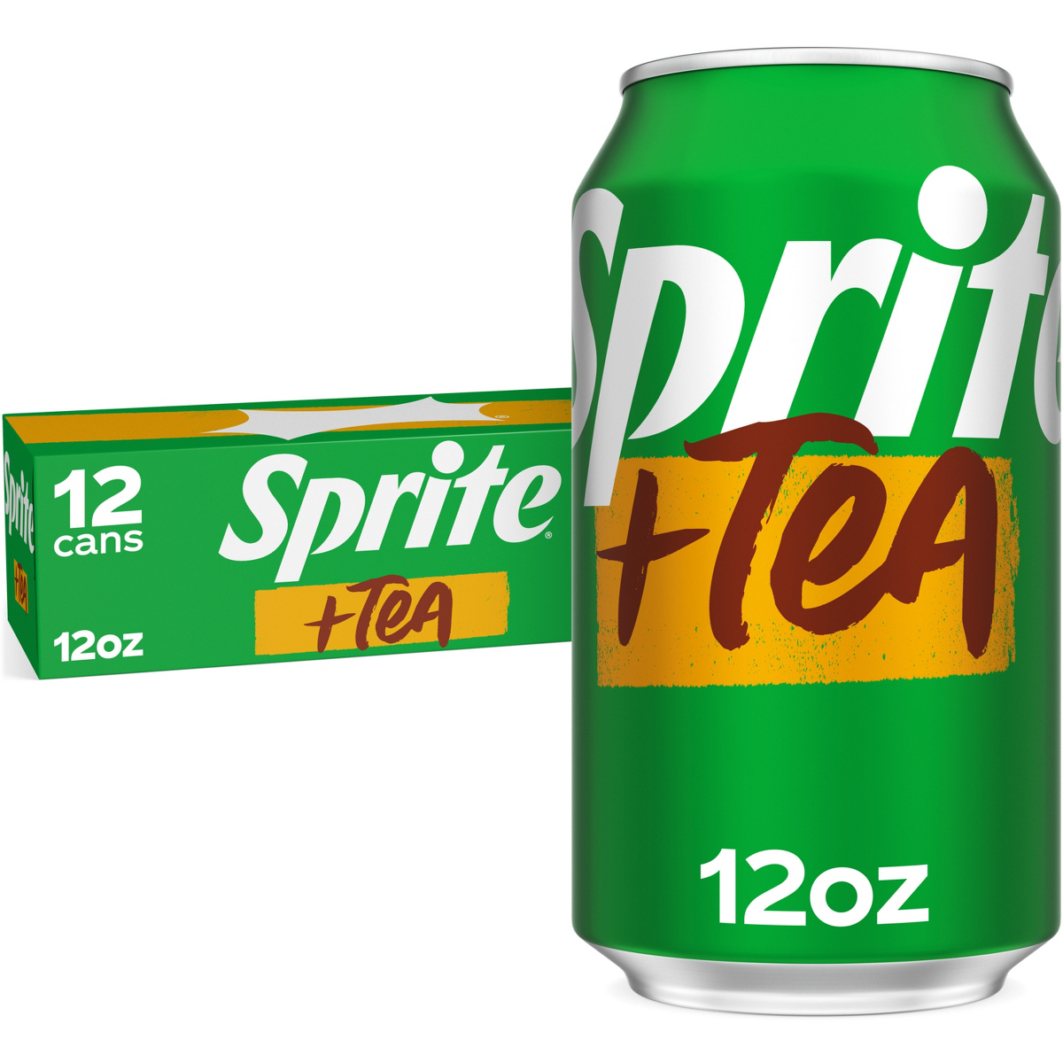 Sprite Sprite + Tea, Lemon-Lime and Tea Flavored Soda, 12 fl oz, 12 Pack — product image