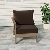 WestinTrends  Avalon Outdoor Patio HDPE Left Arm Facing Sectional Corner Club Chair with Patio Cushions - 2 of 4