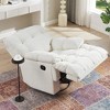 Swivel Glider Chair, Upholstered Glider Chair With Armrests, Comfortable 360 Degree Swivel Chair, Padded Seat, Modern Swivel Chair - 2 of 4