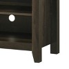 GlasFlength TV Stands and Consoles Entertainment Center with Open Shelves and Cable Management for Living Room, Black, 15.5"*58"*23" - 3 of 4