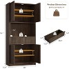 Kitchen Pantry Cabinet, 70" Tall Pantry Storage Cabinet with Countertop, Fluted Tall Cabinets with Doors and Drawer, Freestanding Cupboard - 2 of 4