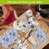 Briarwood Lane Everyday Placemat (4-pack) 17x11.25 Woodcut Florals Placemat - 3 of 4
