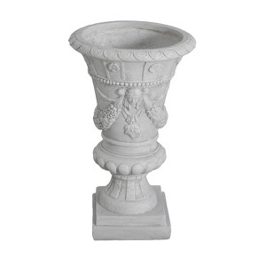 AZL1 Life Concept Planter MGO Garden Urn with Drainage Hole Stopper and No Assembly Needed for Indoor or Outdoor Use, Gray, 26.5"*17.25"*17" - 1 of 4