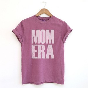 Simply Sage Market Women's Mom Era Distressed Short Sleeve Garment Dyed Tee - 1 of 2