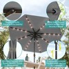Sonkuki Patio 9FT LED Market Umbrellas With Solar Lights, Table Umbrella for Patio and Outdoor With Tilt Button for Deck and Pool - 4 of 4