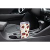 Elanze Designs 20 oz Stainless Steel On the Go Insulated Travel Tumbler With Push Top Lid, Strawberry & Daisy Print White - 3 of 4