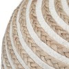 WyndenHall Deni Round Pouf Natural Jute: Bohemian Style, Upholstered, No Assembly, 250lb Capacity - 3 of 4