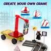 Playmags City Construction Magnetic Tiles Set, Building Blocks with Crane & Road Pieces, Educational STEM Toys for Boys & Girls Ages 3+ 52-Piece - 4 of 4