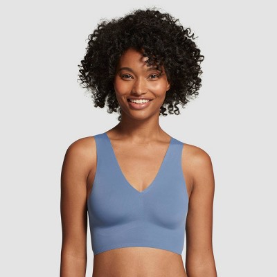 True & Co. True Everybody Women's V-neck Bra - Fjord Blue L : Target