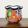 Nearly Natural 6-in X 7-in Handmade Mexican Talavera Ceramic Planter - 4 of 4