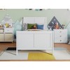 AFI Furnishings Portland Twin Traditional Bed with Matching Footboard and Turbo Charger in White - 4 of 4