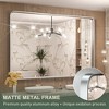 Keonjinn Framed Wall Mirror, Modern Rectangular Bathroom Vanity Mirror, Wall Mounted - 2 of 4