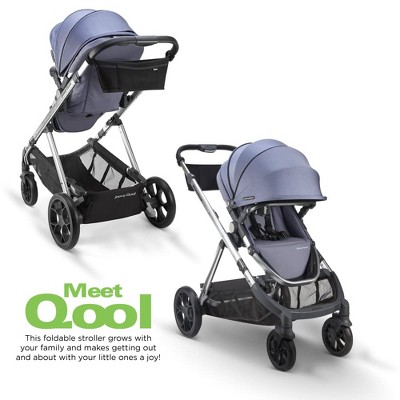 Slate Triple Bassinet Modular Stroller with Adjustable Canopy