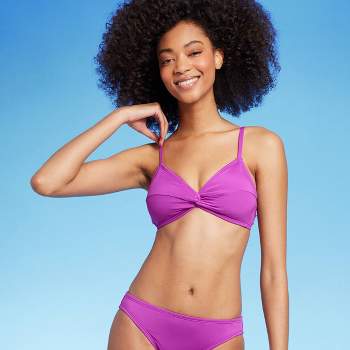 Women's Twist-Front Bikini Top - Shade & Shore™ Purple