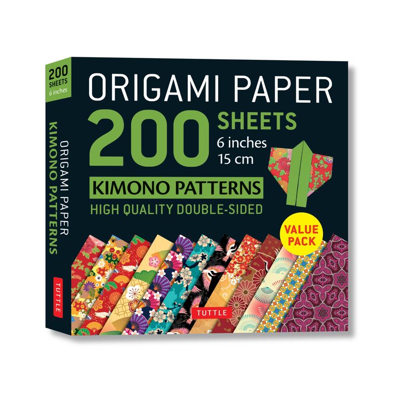 Origami Paper 200 Sheets Kimono Patterns 6 (15 CM) - by  Tuttle Studio (Loose-Leaf), 1 of 2