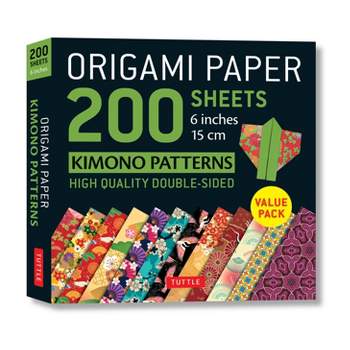 Origami Paper 200 Sheets Kimono Patterns 6 (15 CM) - by  Tuttle Studio (Loose-Leaf)