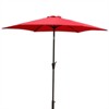 kak 8.8 FT Outdoor Patio Umbrella with Push Button Tilt and Resin Base Market Table Umbrella with Crank Lift for Pool Deck Garden - 2 of 4
