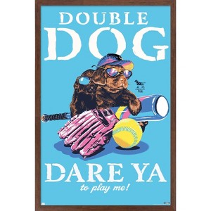 Trends International Jim Baldwin - Double Dog Dare Framed Wall Poster Prints - 1 of 4