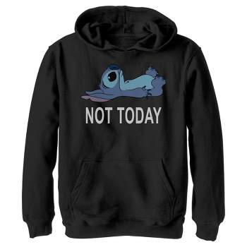 Boy's Lilo & Stitch Experiment 626 I Don't Do Mornings Pull Over Hoodie :  Target